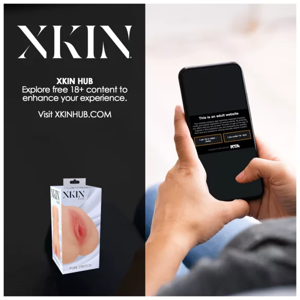 XKIN - realistyczna sztuczna cipka masturbator - L (naturalny)