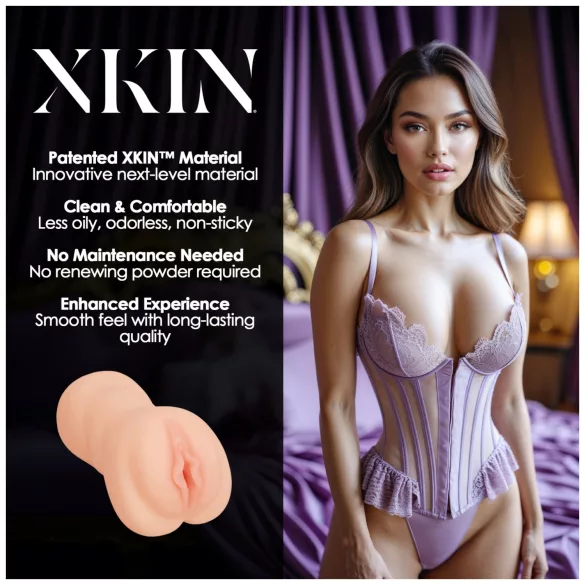 XKIN Sweet Delilah - realistyczna sztuczna wagina, masturbator (naturalny)