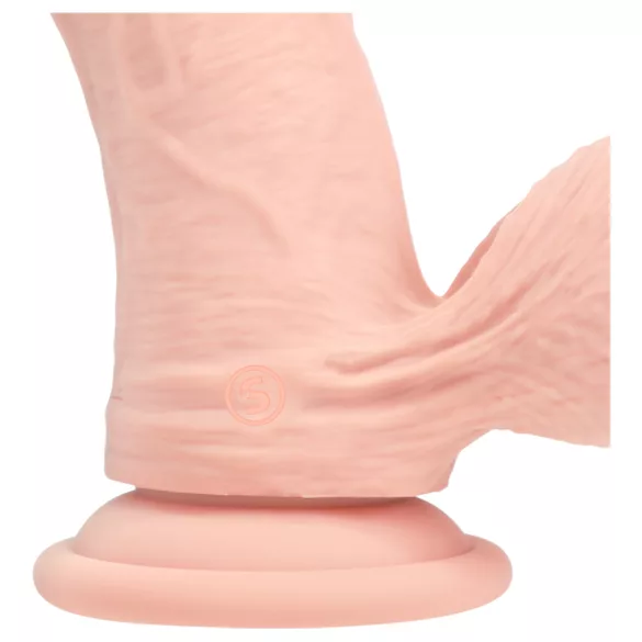 RealRock - realistyczny wibrator o podwójnej gęstości (kolor cielisty) - 18 cm