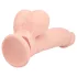 RealRock - realistyczny wibrator o podwójnej gęstości (kolor cielisty) - 20 cm