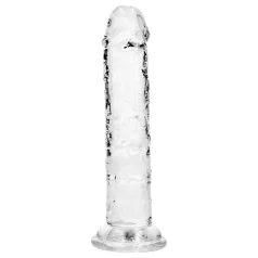   RealRock - realistyczny dildo z przyssawką (przezroczysty) - 12,7 cm
