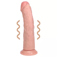   RealRock - wibrator z przyssawką - realistyczny - beżowy 20,5cm