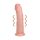 REALROCK - wibrator z przyssawką - naturalny (20,5 cm)