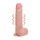 REALROCK - wibrator przyssawkowy - naturalny (18 cm)