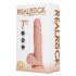 REALROCK - wibrator przyssawkowy - naturalny (18 cm)