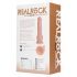 REALROCK - wibrator przyssawkowy - naturalny (18 cm)