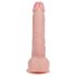 REALROCK - wibrator przyssawkowy - naturalny (18 cm)