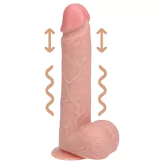   RealRock - wibrator z przyssawką - realistyczny - beżowy 20,5 cm