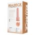 REALROCK - przyssawkowy wibrator pchający - naturalny (20,5 cm)