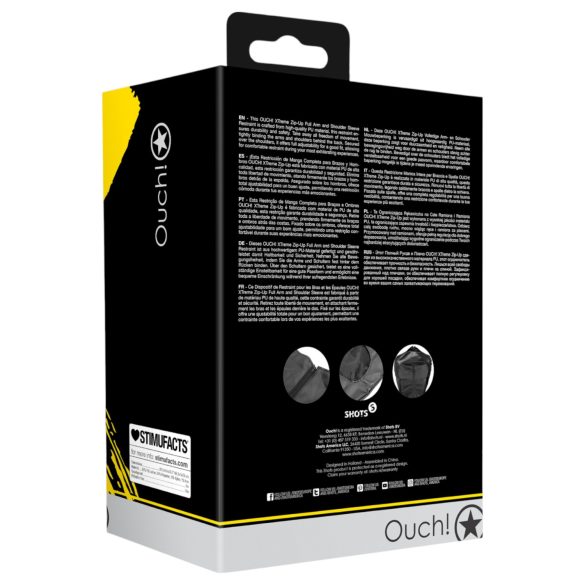 Ouch! - kajdanki na ręce z tyłu - czarne