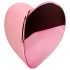 Loveline Tapping Heart - różowy masażer łechtaczki, akumulatorowy