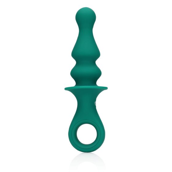 Loveline - Perłowy wibrator analny z możliwością ładowania (zielony)