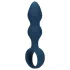 Loveline - dildo analne z pierścieniem - średni - niebieski