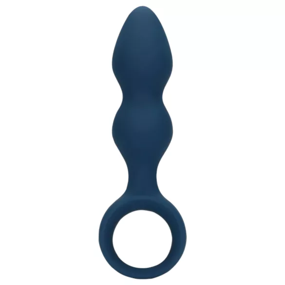 Loveline - dildo analne z pierścieniem - średni - niebieski