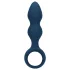 Loveline - dildo analne z pierścieniem - średni - niebieski