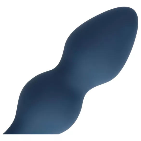 Loveline - dildo analne z pierścieniem - średni - niebieski