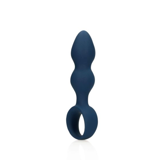 Loveline - Dildo analne z pierścieniem mocującym - duże (niebieskie)