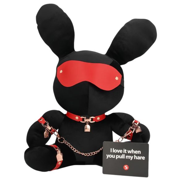 Bondage Rabbit - opaska na oczy króliczek - BDSM - czarna
