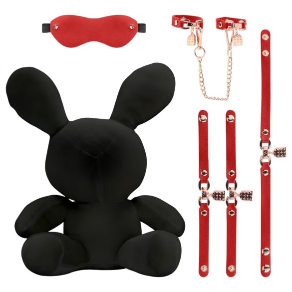 Bondage Rabbit - opaska na oczy króliczek - BDSM - czarna