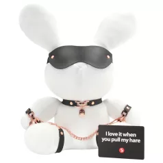   Bondage Rabbit - opaska na oczy i uszy króliczka - biały - akcesoria BDSM