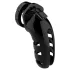 ManCage Model 06 - klatka na penis dla mężczyzn (czarna) - 14 cm