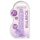 REALROCK - Przezroczysty, realistyczny dildo - fioletowy (17 cm)
