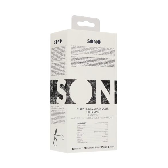 No.88 - pierścień wibrujący na penisa - silikon - czarny