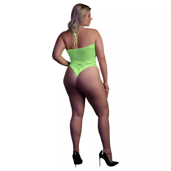 Ouch! - body z paskami - świecące w ciemności - neonowa zieleń