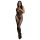 Le Désir - bodystocking siateczkowy z wzorem - czarny - S-XL