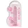 RealRock - realistyczny dildo - przezroczysty różowy - 17 cm