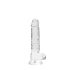 REALROCK - przezroczysty realistyczny dildo - przezroczysty (17 cm)