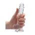 REALROCK - przezroczysty realistyczny dildo - przezroczysty (17 cm)