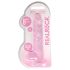 REALROCK - przezroczysty realistyczny dildo - różowy (19 cm)