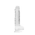 RealRock - realistyczny dildo - przezroczysty - 19 cm