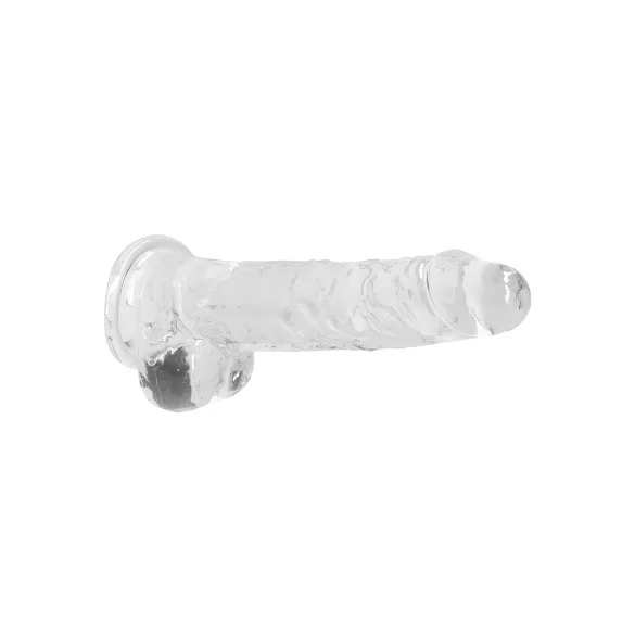 RealRock - realistyczny dildo - przezroczysty - 19 cm