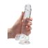 REALROCK - przezroczysty realistyczny dildo - przezroczysty (19 cm)