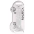 RealRock - przezroczysty realistyczny dildo (przezroczysty, 22 cm)