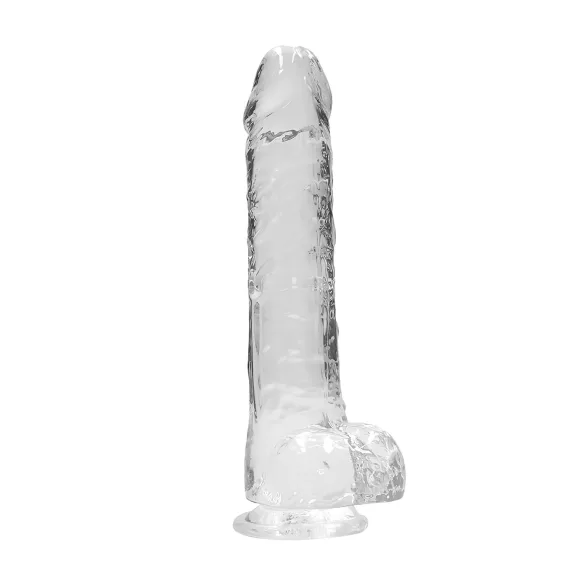 RealRock - przezroczysty realistyczny dildo (przezroczysty, 22 cm)