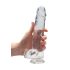 REALROCK - przezroczysty realistyczny dildo - transparentny (22 cm)