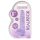 REALROCK - przezroczysty realistyczny dildo - fioletowy (15 cm)