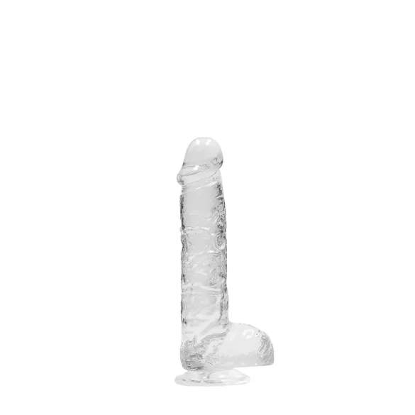 RealRock - realistyczny dildo - przezroczysty - 15 cm
