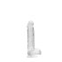 REALROCK - przezroczysty realistyczny dildo - 15 cm