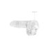 REALROCK - przezroczysty realistyczny dildo - 15 cm