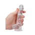 REALROCK - przezroczysty realistyczny dildo - 15 cm