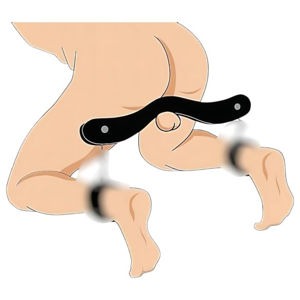 Fa - klatka na penisa - drewno - czarny