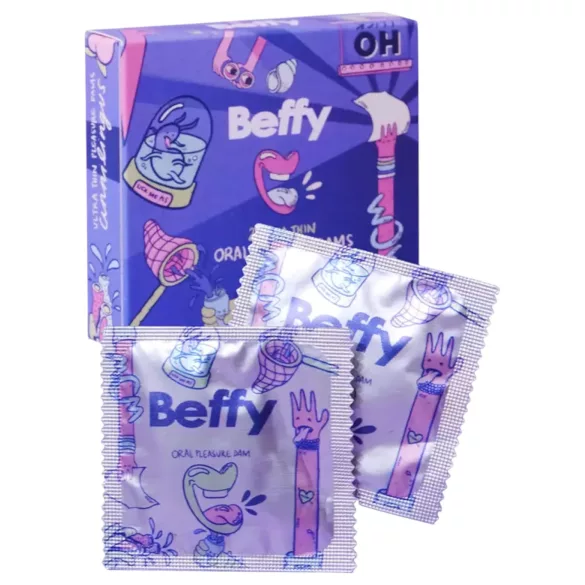 Beffy - ultra cienka chusteczka do seksu oralnego (2 sztuki)