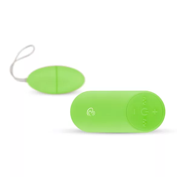 Easytoys - 7 rytmów wibrujące jajeczko z pilotem (zielone)