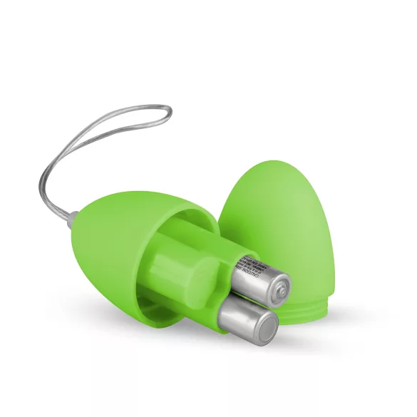 Easytoys - 7 rytmów wibrujące jajeczko z pilotem (zielone)