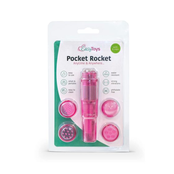Easytoys Pocket Rocket - zestaw wibratorów - różowy (5 sztuk)
