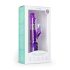 Easytoys Rabbit - obrotowy wibrator z perełkami i stymulatorem łechtaczki (fioletowy)
